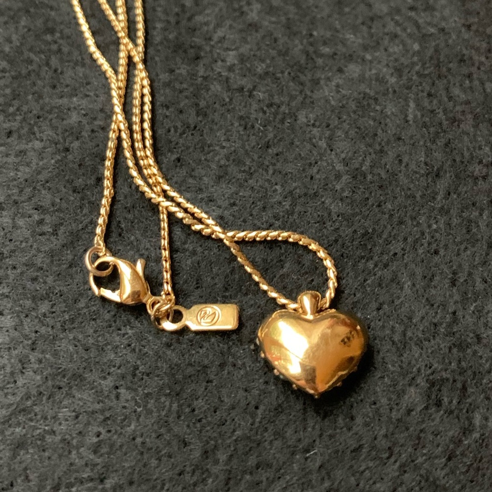 Swarovski Crystal Goldtone HEART Pendant 16 in Necklace - Picture 14 of 14
